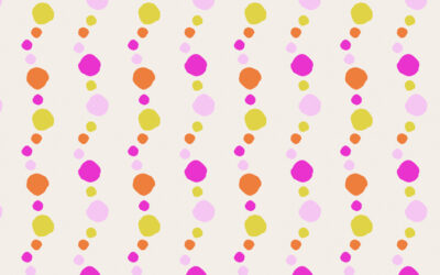 Dots seamless pattern on cream by Seta Zakian for Mother's Day collection