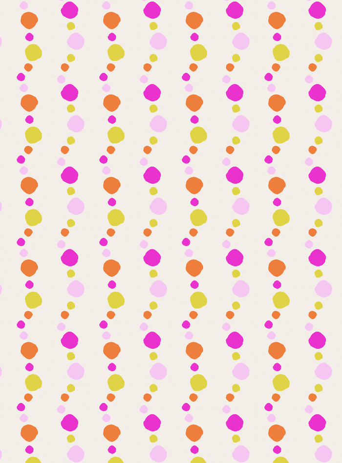 Dots seamless pattern on cream by Seta Zakian for Mother's Day collection