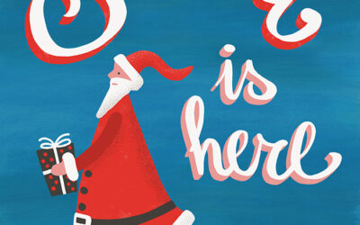 Santa-withgift-lettering-Christmas-collection-SetaZakian